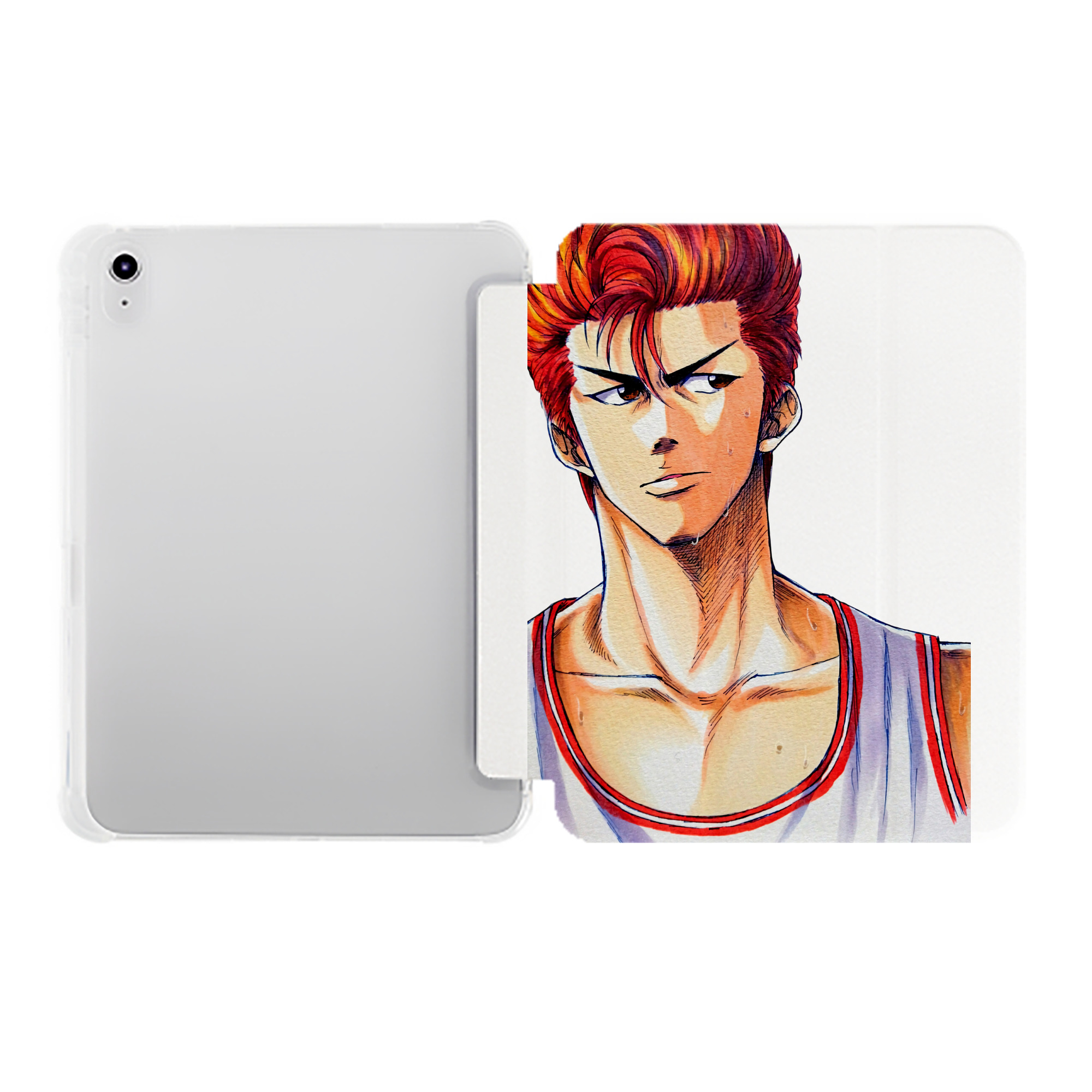 （画像用） SLAM DUNK／スラムダンク IPad ケース ペン収納付き 三つ折りスタンド PUレザー×シリコン 対応機種9.5/10.5/10.9インチ